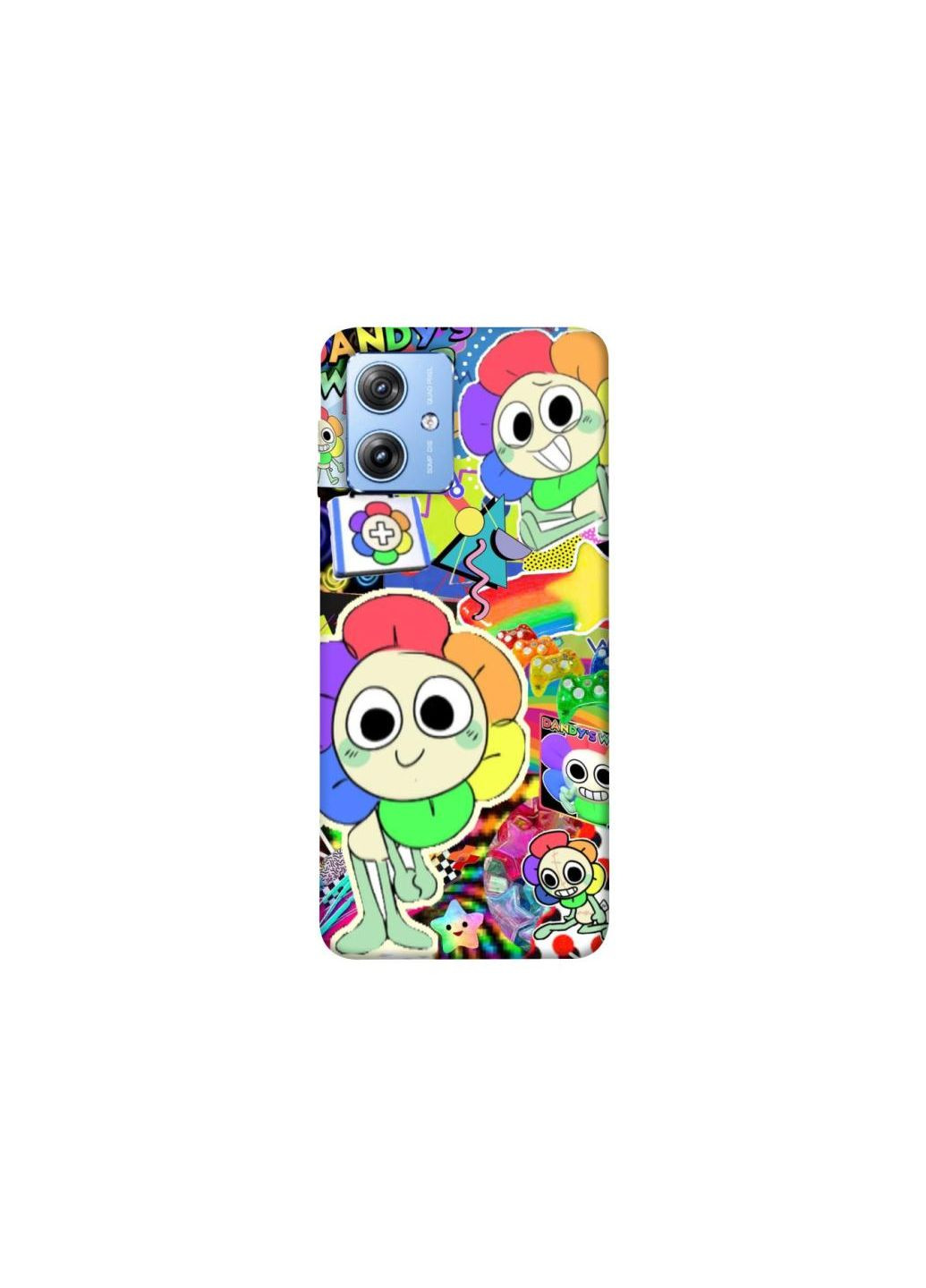 Чохол на Motorola Moto G84 Dandy world collage Frontalka (351382197)