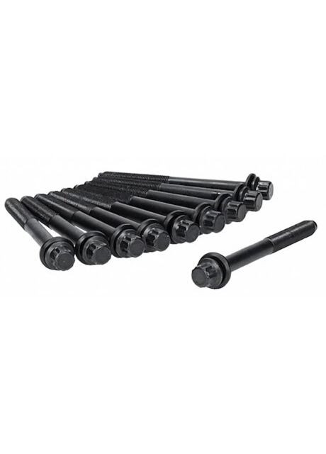 Комплект болтів з головкою системи TORX з чорного металу MITSUBISHI 2.0D/TD 4D68/4D68T 81021000-ua Ajusa (366168827)