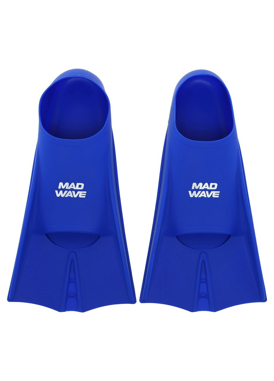 Ласти тренувальні із закритою п'ятою MadWave FLIPPERS M074302 (силікон, розмір, синій) Mad Wave (361435859)
