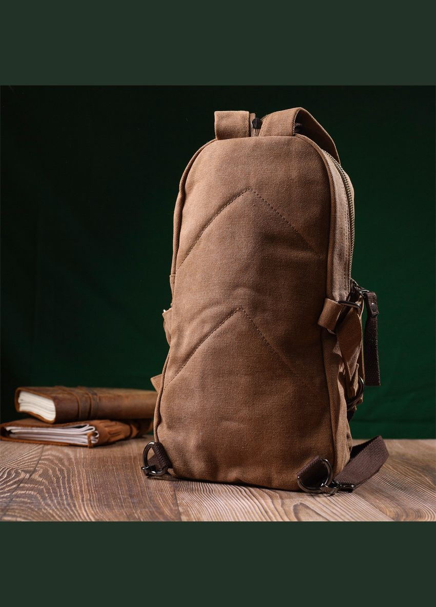 Вместительный текстильный рюкзак в стиле милитари Vintagе 22180 Vintage (328449914)