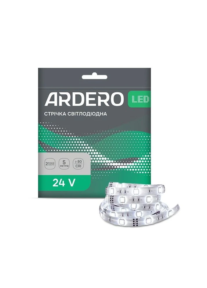 Світлодіодна стрічка LS813ARD 24В 5500K Ardero (380693845)