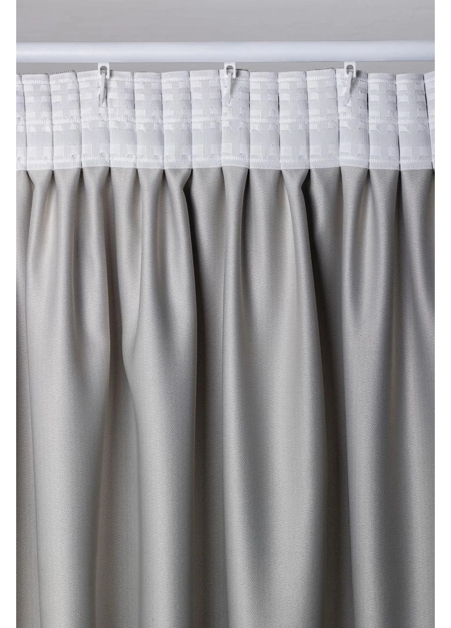 Димаут шторы (рогожка) 2шт. 1,5м х от 2,5м до 3м HYGG (370367273)