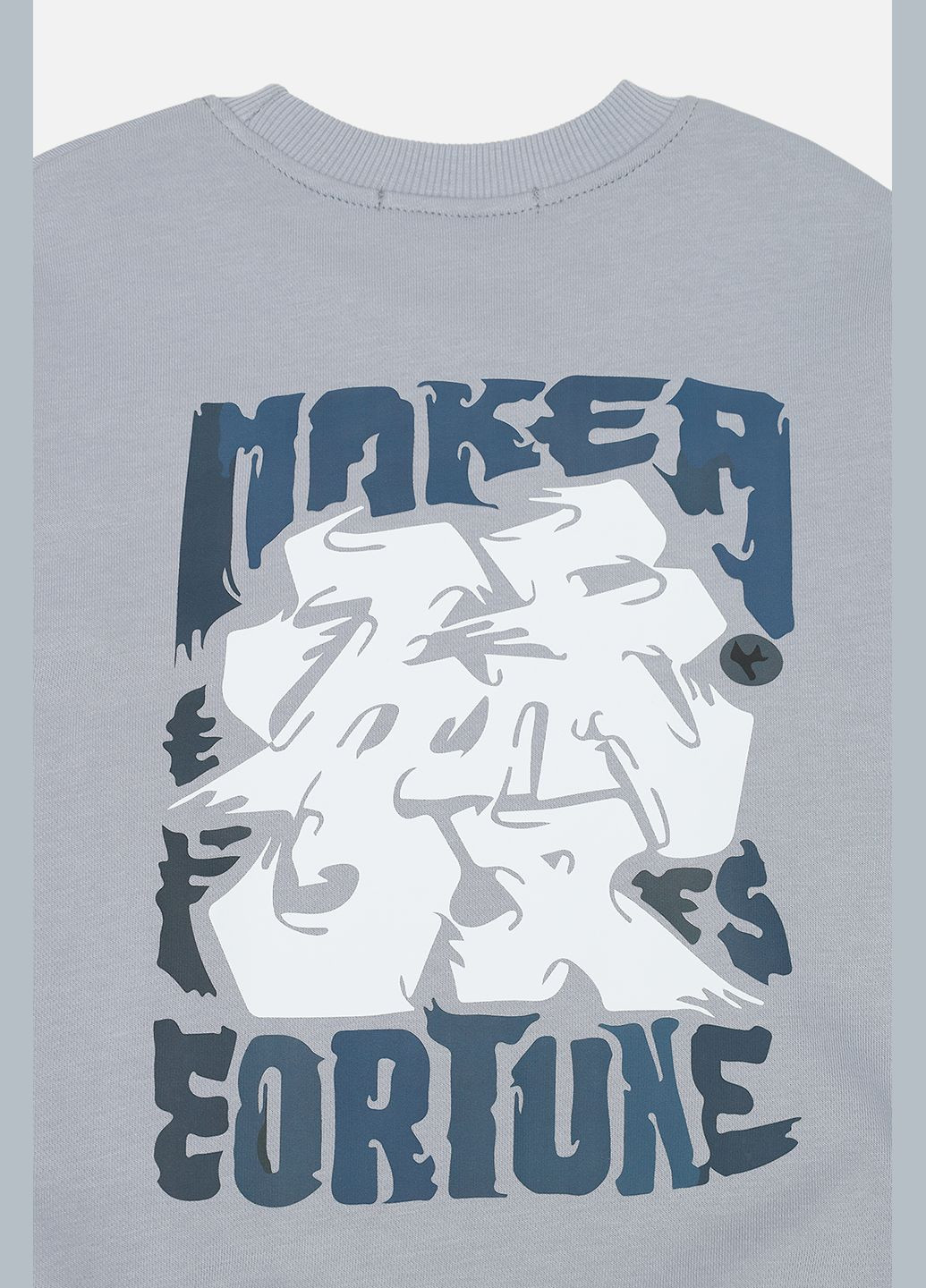 Yuki світшот для хлопчика колір сірий цб-00269724 сірий трикотаж