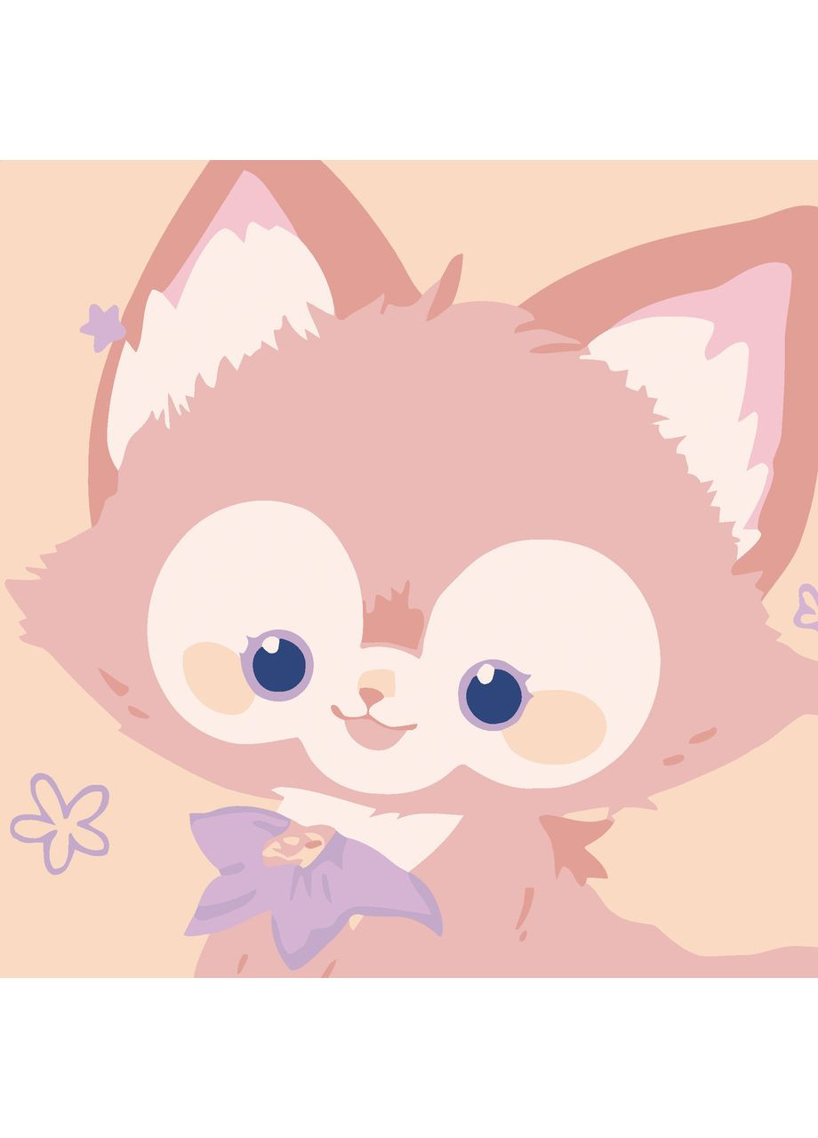 Картина по номерам Милый лисенок размером 20х20 см (HH7118) Strateg (362487446)