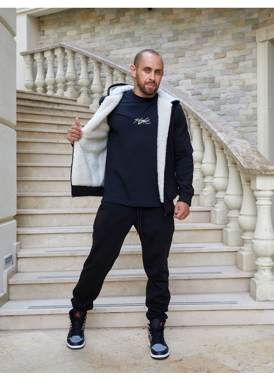 Мужской утепленный костюм из тринитки на флисе — ЗАМЕРЫ В ОПИСАНИИ Vione (370655371)