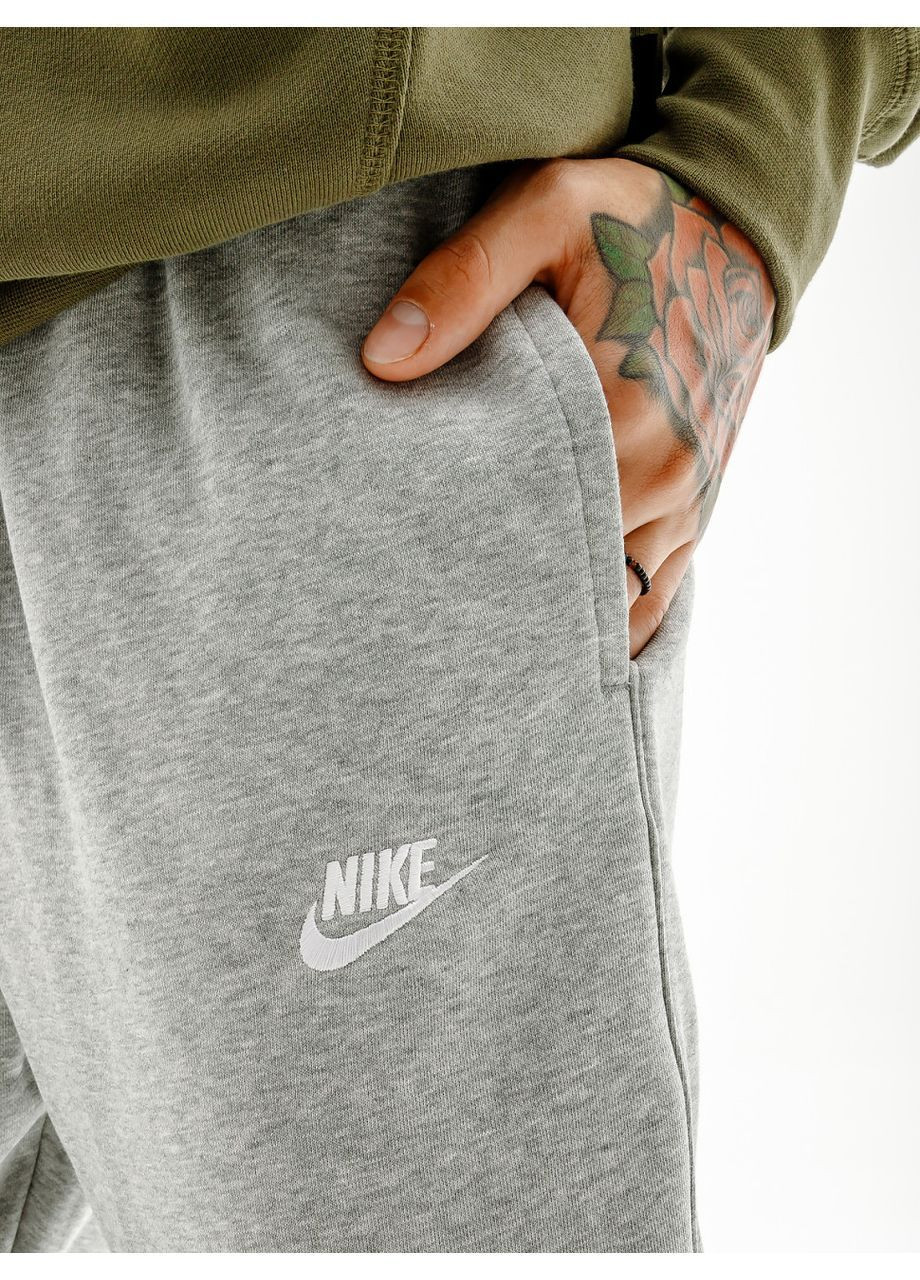 Серые спортивные демисезонные брюки Nike