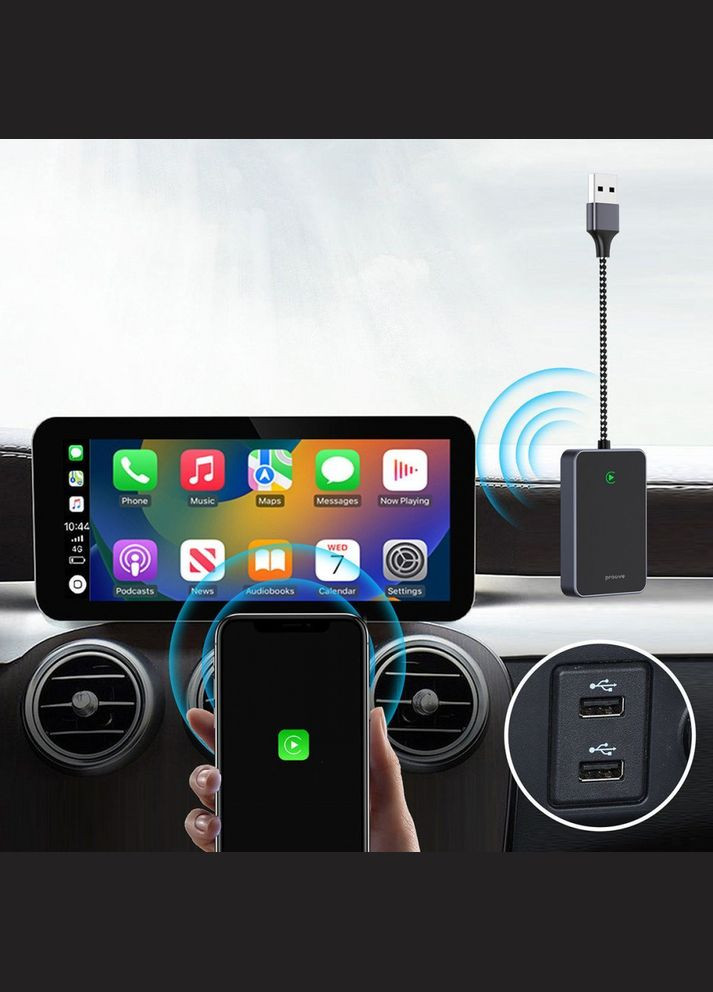 Бездротовий адаптер СP01 Wireless Car Adapter black Proove (298617032)