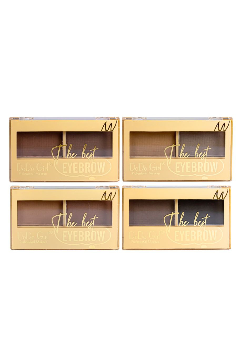 Набір тіней для брів на 2 кольори з 4 штук Eyebrow DoDo Girl (367989120)