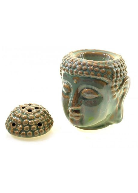 Аромалампа керамічна "Будда" зелена (14х10,5х11 см) No Brand (317041974)