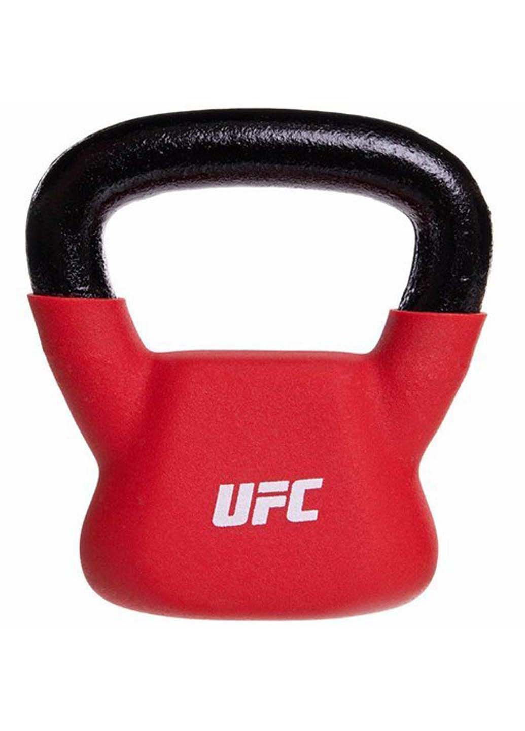 Гиря сталева з вініловим покриттям UHA-69692 4кг Червоний UFC (286043796)