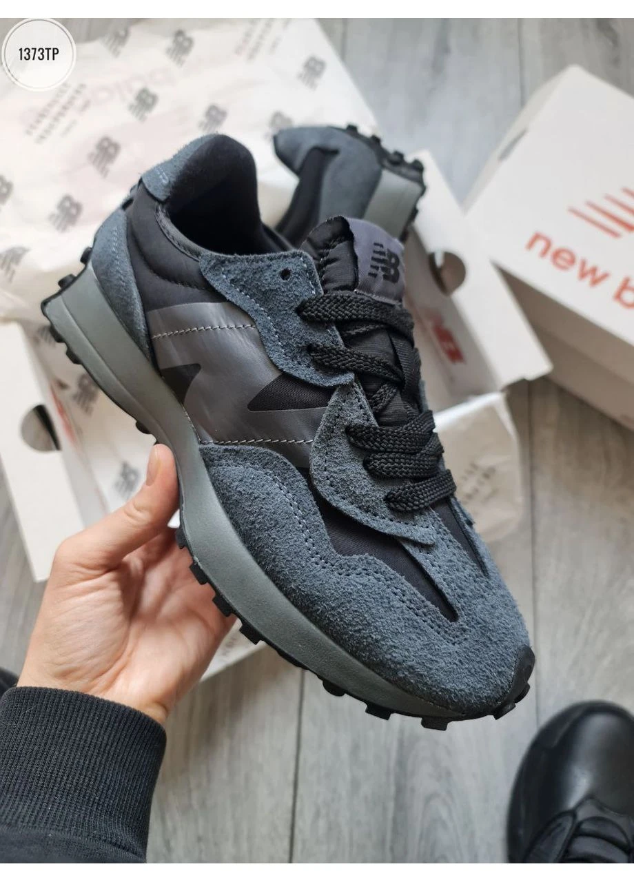 КРОССОВКИ ЖЕНСКИЕ NEW BALANCE 327 GREY НЬЮ БЕЛАНС 327 No Brand серые демисезоны (368868096)