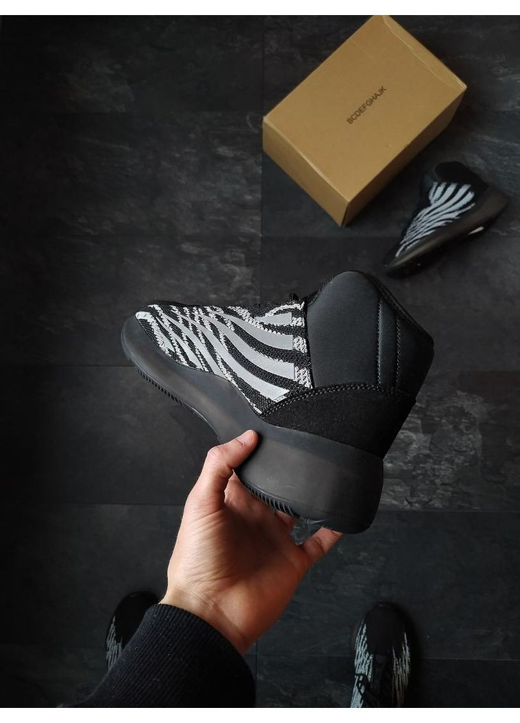 КРОСІВКИ ЖІНОЧІ ADIDAS YEEZY BASKETBALL QUANTUM BLACK АДІДАС ІЗІ БУСТ No Brand чорні демісезони (369389785)