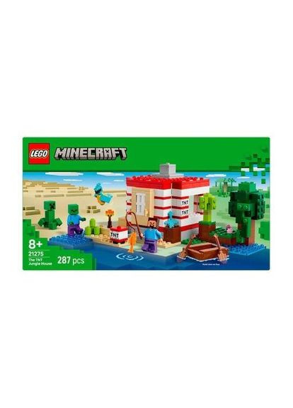 Конструктор Minecraft Будинок з вибухівки в джунглях, 287 деталей, від 8 років (21275) Lego (369941024)