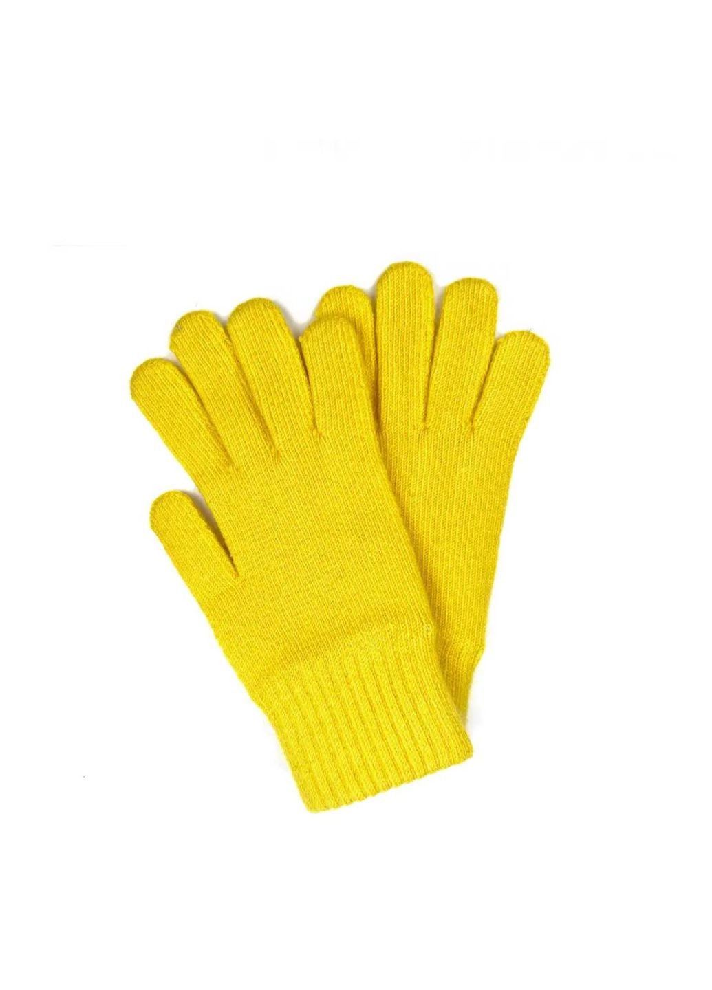 Перчатки женские шерсть желтые ALMA LuckyLOOK 060-043 (290278025)