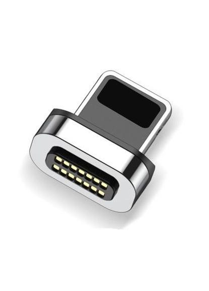 Кабельный магнитный с быстрой зарядкой 14 Contact 3 A, Тип C - Lightining 0.5 м, Grey - плоский коннектор Elough (322209396)