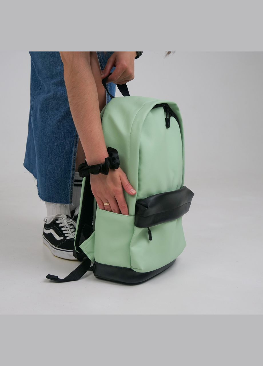 Универсальный рюкзак в удобном размере в экокожи, бирюзовый цвет ToBeYou City (293247110)