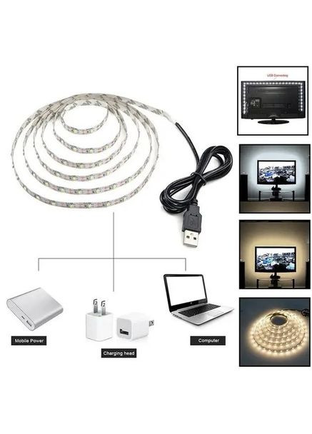 Светодиодная LED лента 2м питания от USB, белый свет UFT LS03 (291878863)