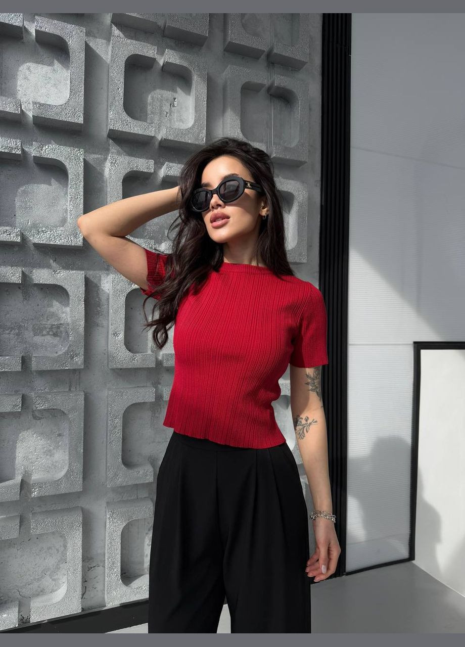 Женский красный топ No Brand (333830330)