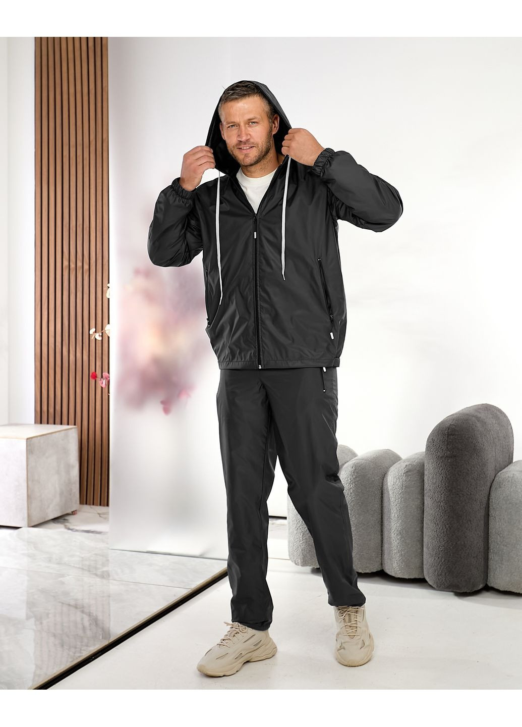 Чоловічий демісезонний костюм із плащівки – легкість та захист від негоди Tailer (361948854)
