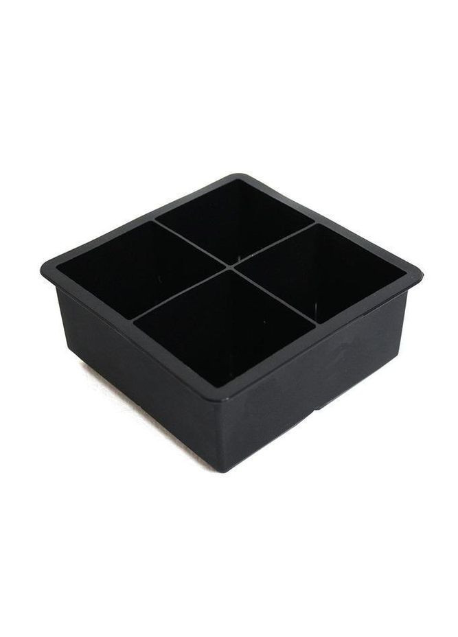 Форма для льда силиконовая Кубики 4 ячейки 11х11х5 см Черный (С051348) Ice (333707588)