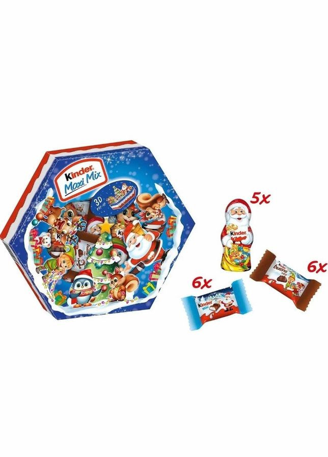 Набір цукерок новорічний Maxi Mix 3D 143г. Kinder (330133065)