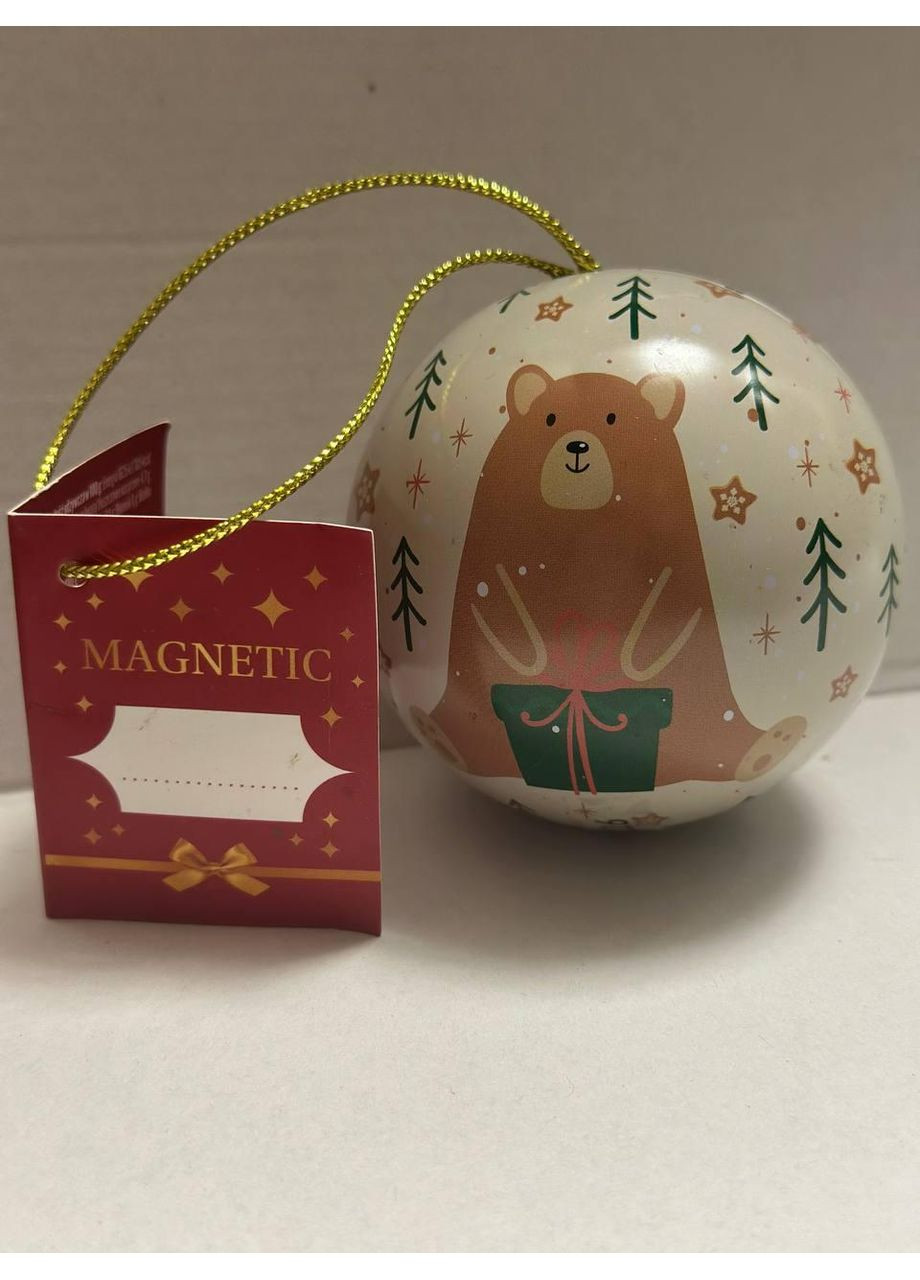 Куля на ялинку Ведмідь з солодощами 36 г MAGNETIC (370162334)