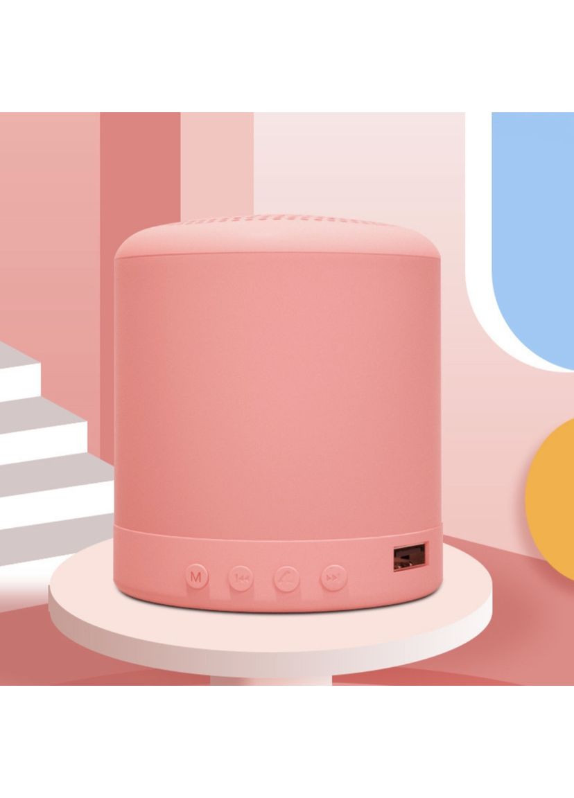 Портативная беспроводная колонка Wireless Bluetooth 3.0 Speaker для прослушивания музыки в розовом цвете China (366874939)