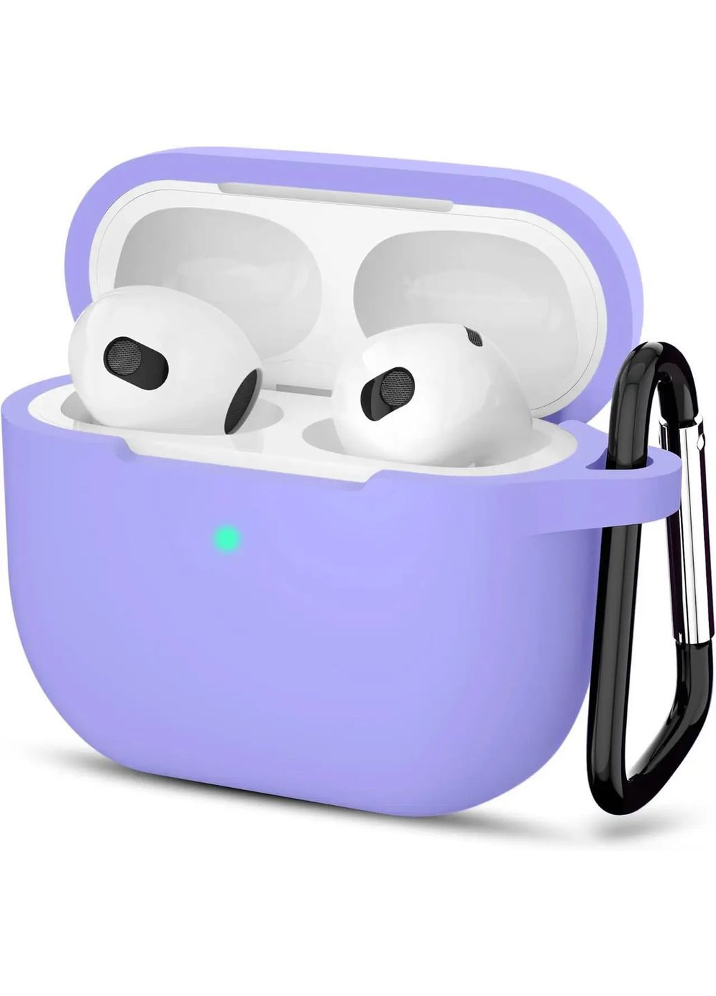 Чохол для навушників Apple AirPods 3 силіконовий Бузковий Epik (295291923)