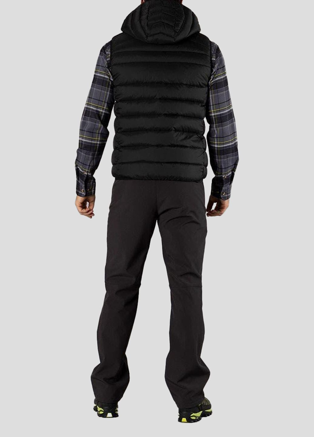 Черный стеганый жилет со съемным капюшоном CMP (311949287)