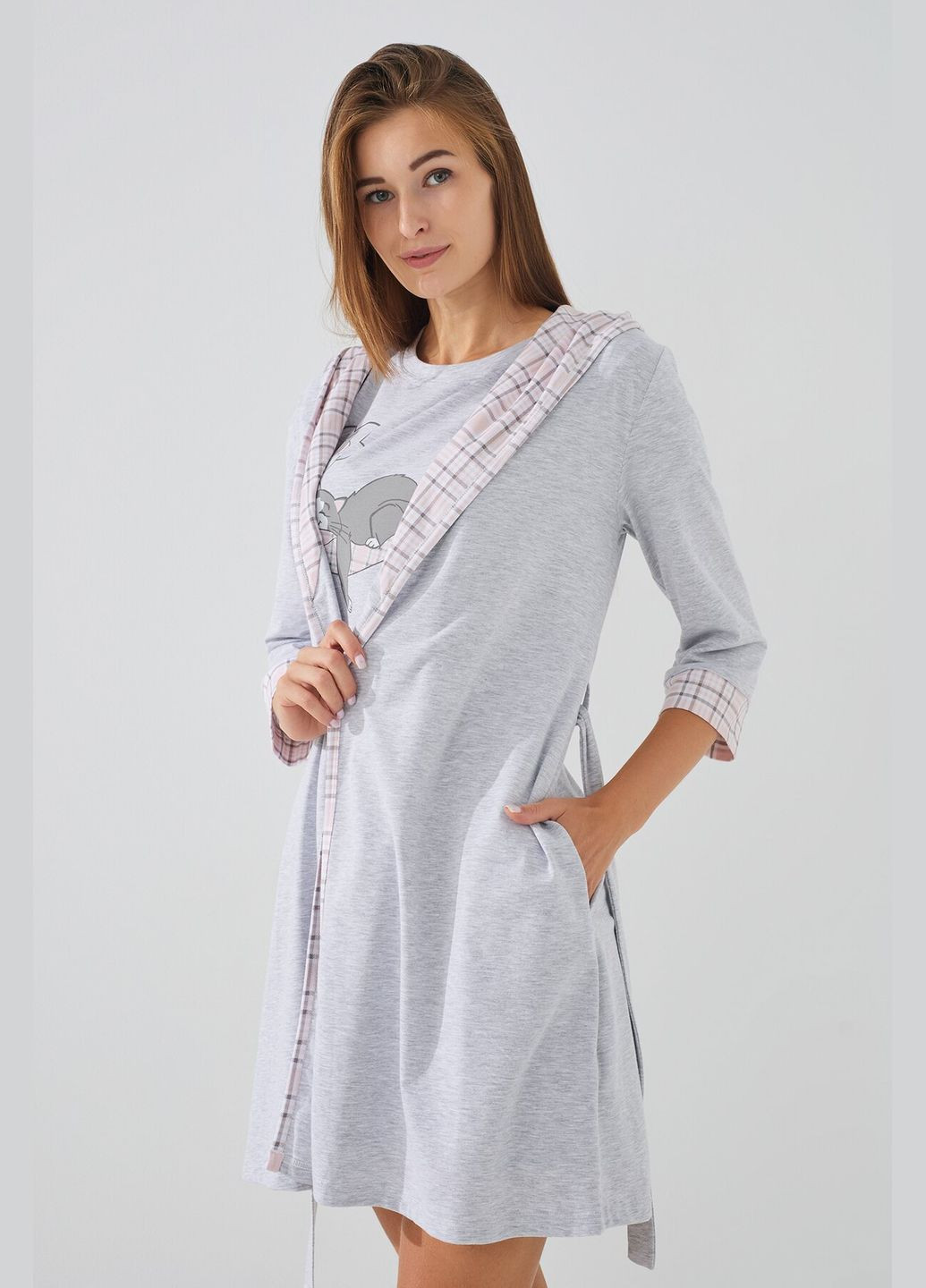 Халат жіночий LGK202/03/01/KITTY (2002000533586A) shop (2002000533586) Ellen (361499053)