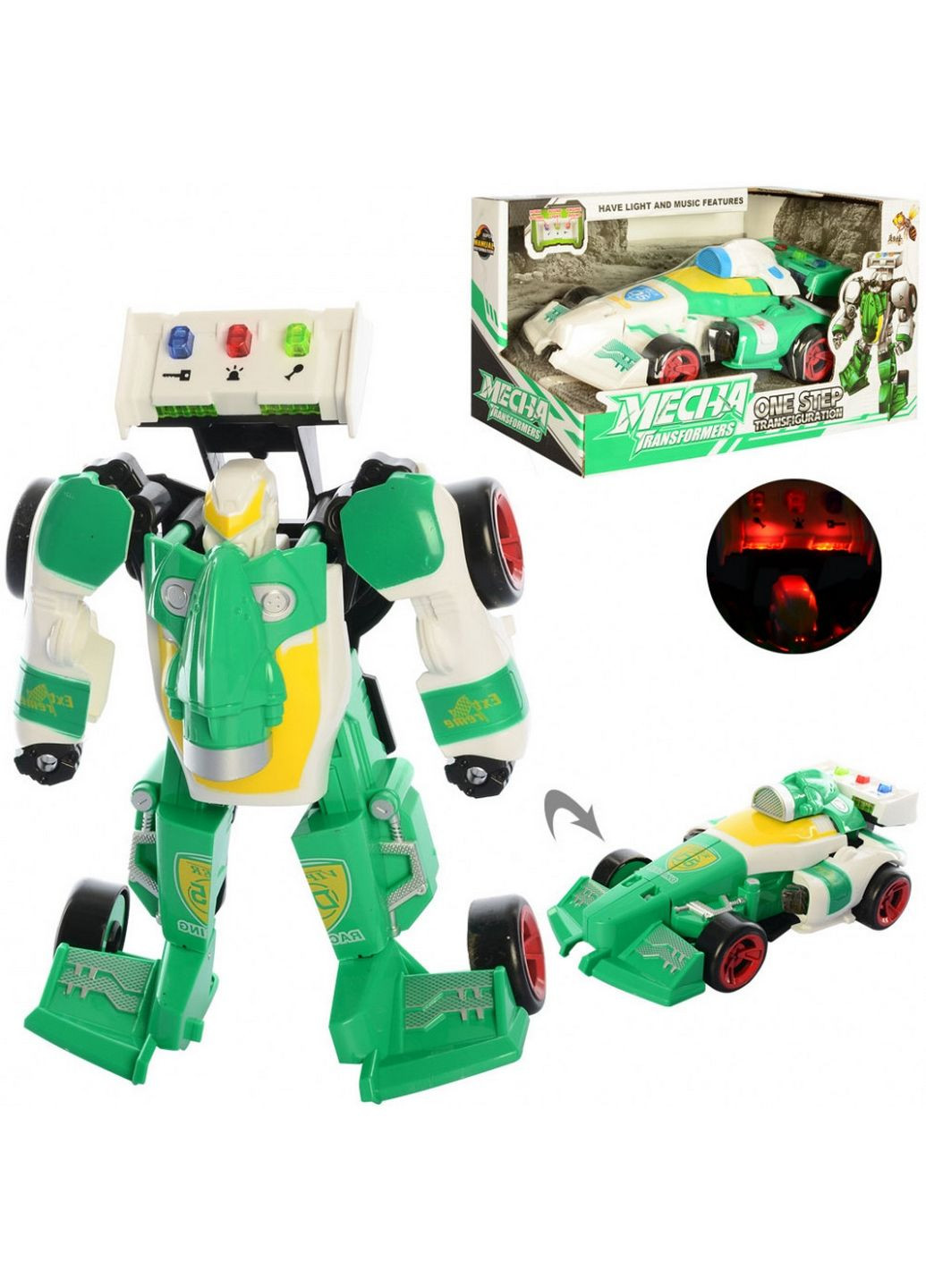Детский трансформер робот+машинка 11,5х24х13 см Metr+ (289369077)