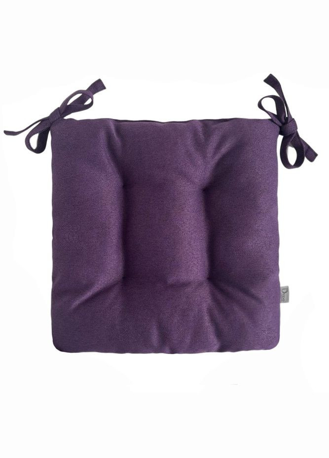 Подушка для стільця та крісла рогожка см фіолетовий No Brand (324832285)