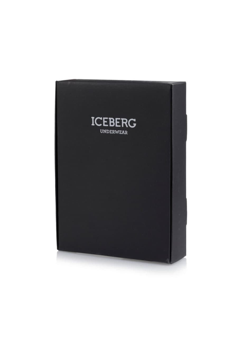 Белая мужская базовая футболка с коротким рукавом Iceberg ICE1UTS01