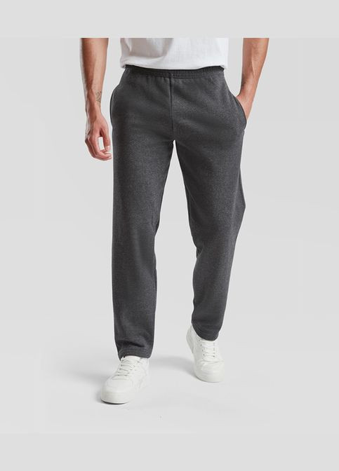 Темно-серые спортивные, домашние, повседневный демисезонные прямые брюки Fruit of the Loom