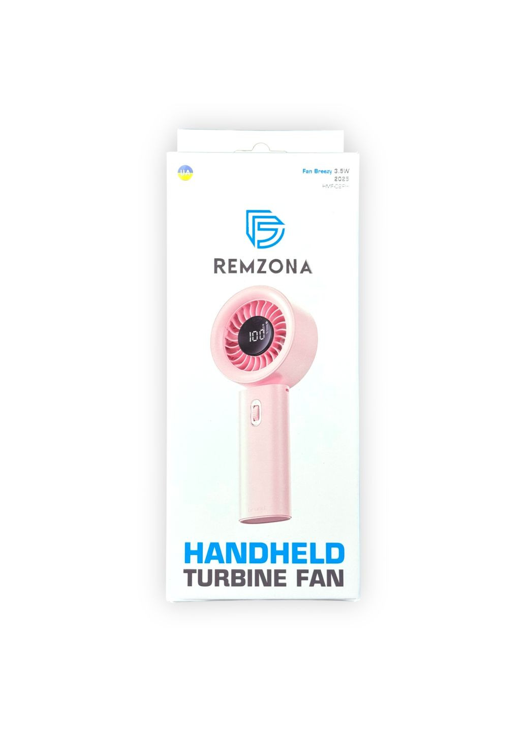 Портативний вентилятор Fan Breezy 3.5W HMF-02PK 2025 Remzona (342113945)