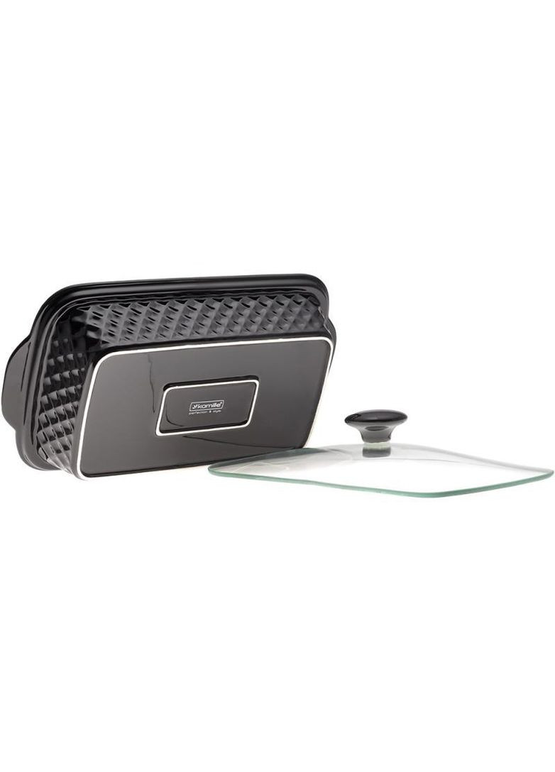 Мармит Golden Heat керамическая форма 1.1л 30.5х17.5х10.5см с подставкой и подогревом Kamille (365248134)