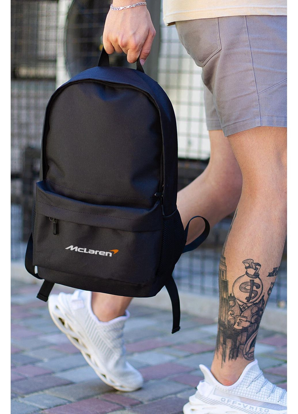 Мужской Повседневный Рюкзак Школьный С Принтом McLaren Without (348433032)