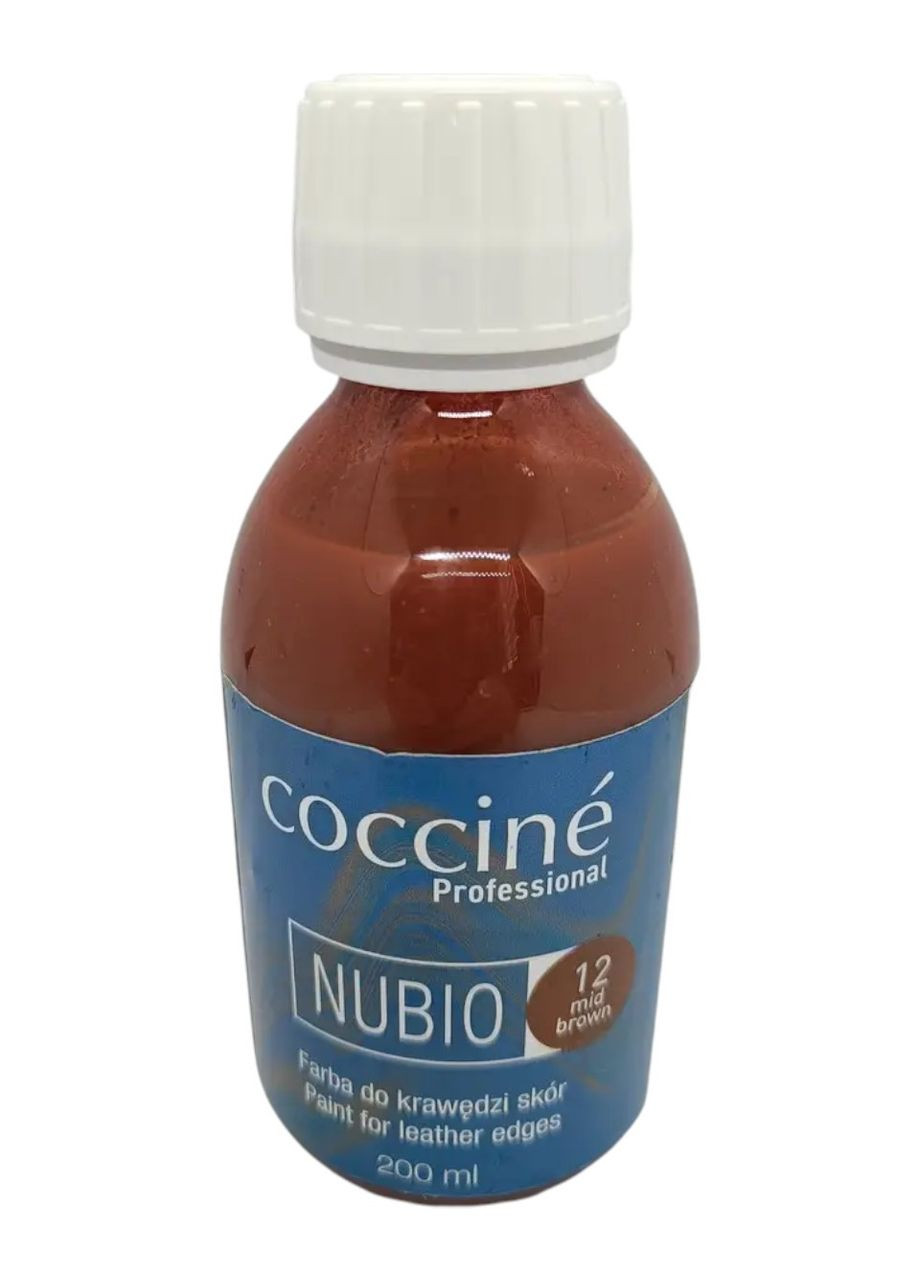 Фарба NUBIO коричнева для фарбування країв шкіри 12 200 мл Coccine (352196439)