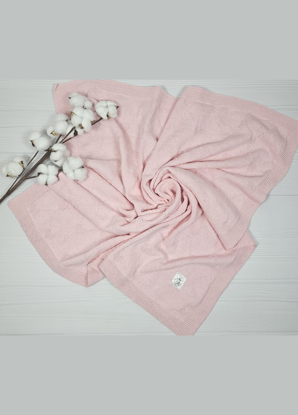 Набір плед з 6 одиниць a.l.babybox Сердечки Рожевий No Brand (323137755)