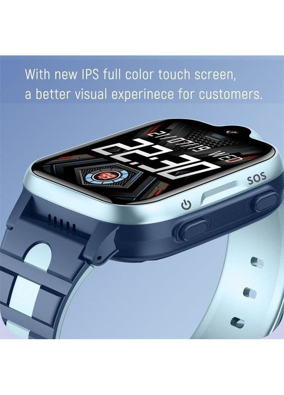 Дитячий водонепроникний наручний смарт годинник K15 з камерою та GPS відстеженням Подарункові з 4G Lemfo (349824280)