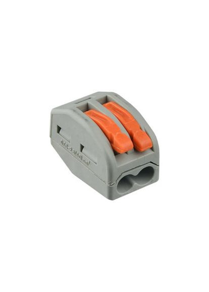 Клеммная колодка Polmark FJ-402 быстрого монтажа с нажимными рычагами на 2 монтажных отверстия 2*4.00мм No Brand (342100954)