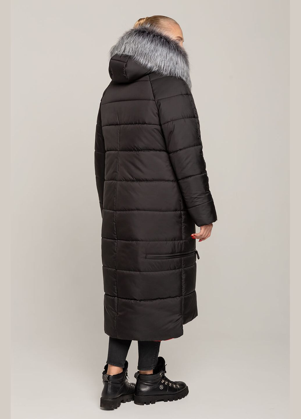 Черная зимняя зимняя куртка barbara (01021-b-blue50) MioRichi