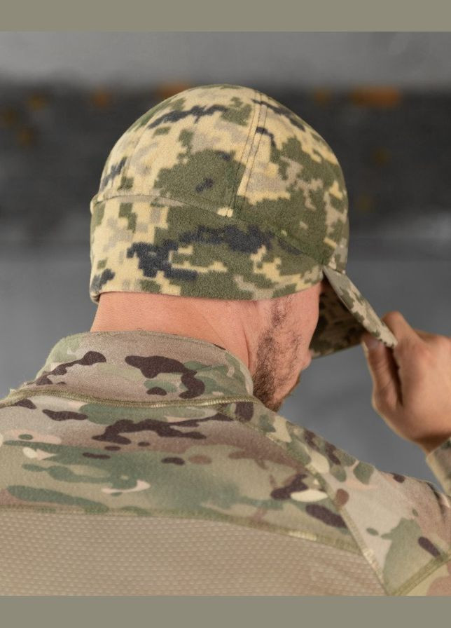 Тактична чоловіча кепка на флісі піксель No Brand (307084060)