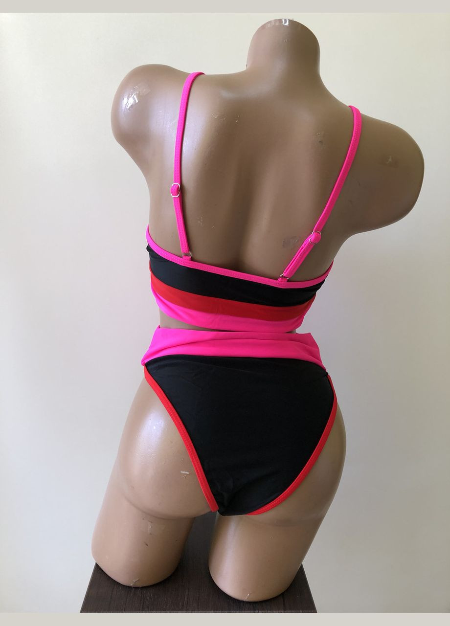 Черный летний женский раздельный купальник. No Brand