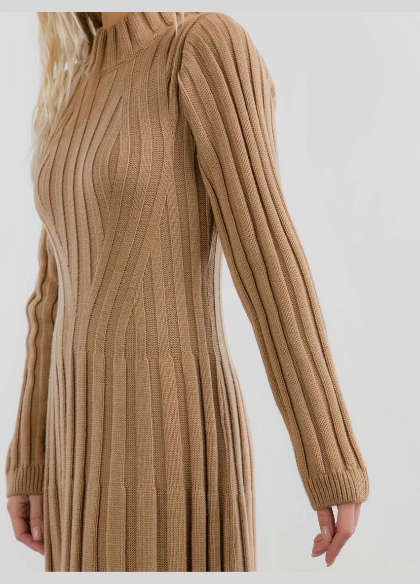 Пісочна в'язана сукня "" пісочна Romashka однотонна