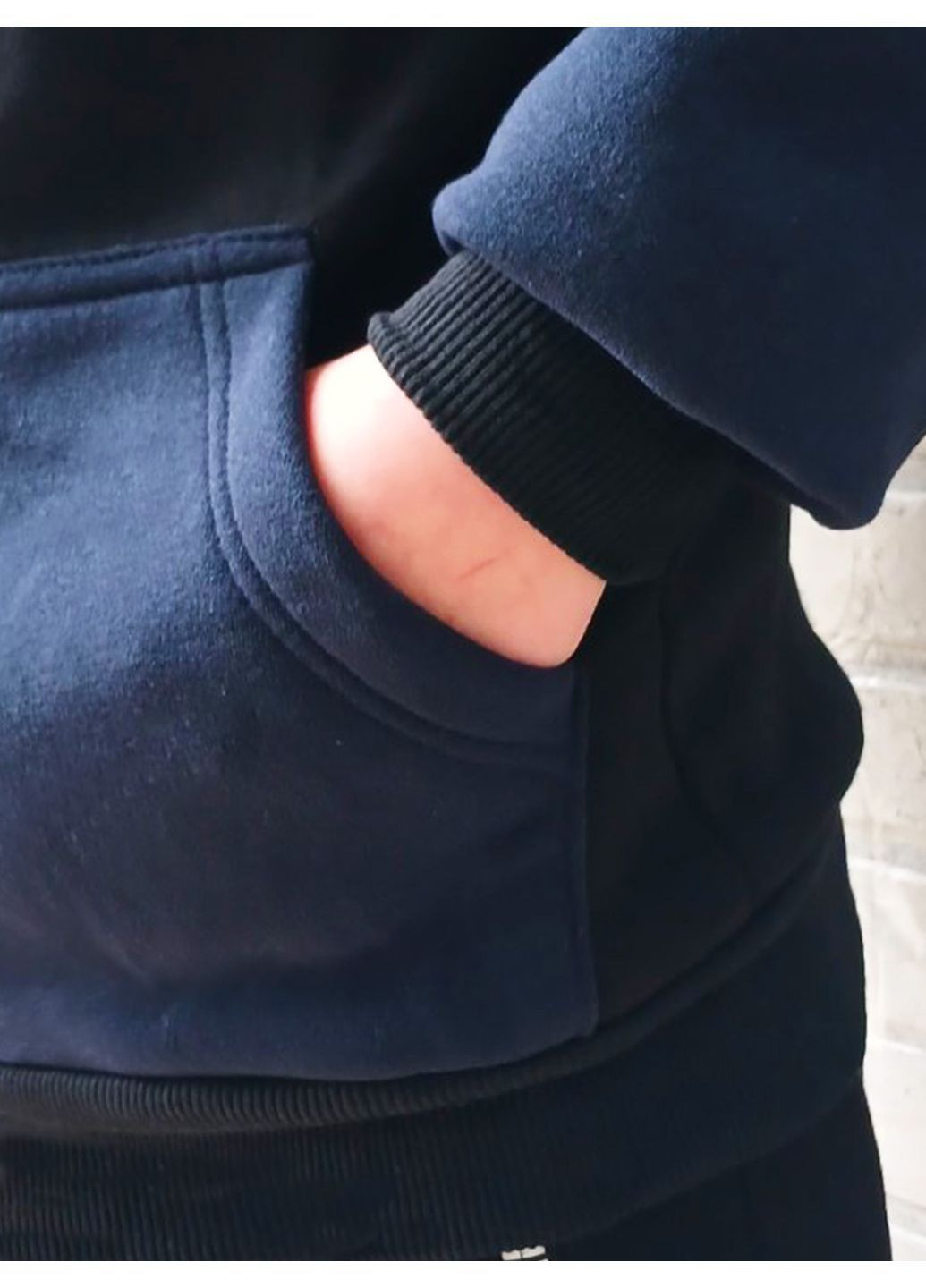 Теплый мужской худи - кофта с капюшоном на подростка No Brand (371191405)