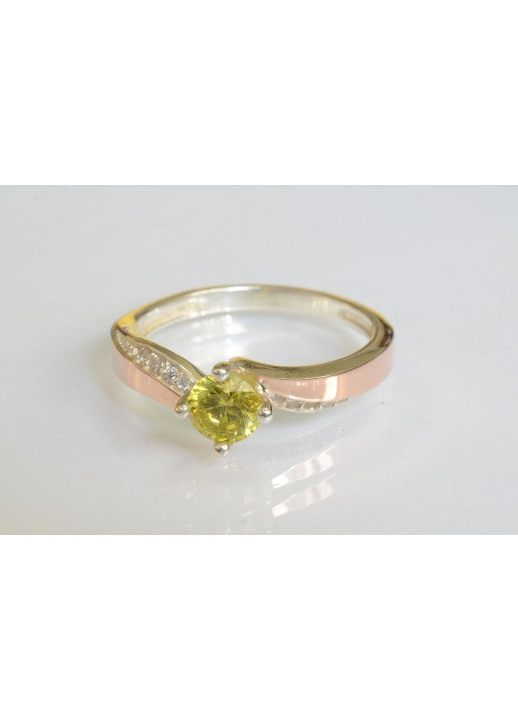 Серебряная кольца с золотыми вставками Silver Style (367112042)