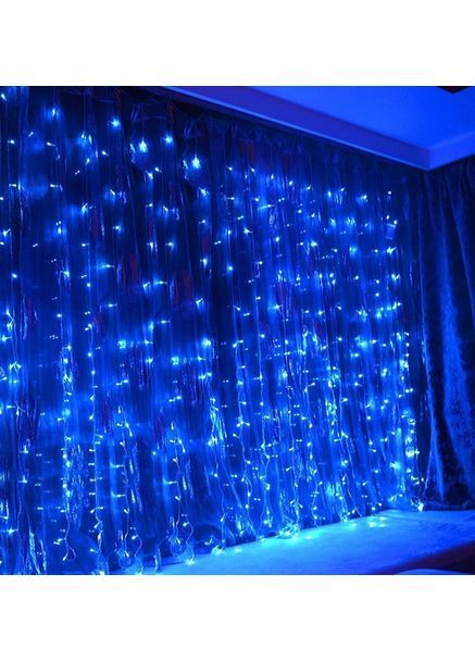 Гирлянда штора Водопад 240-B 3D led 3х2 м Синий (1308651393) FMA (368754294)