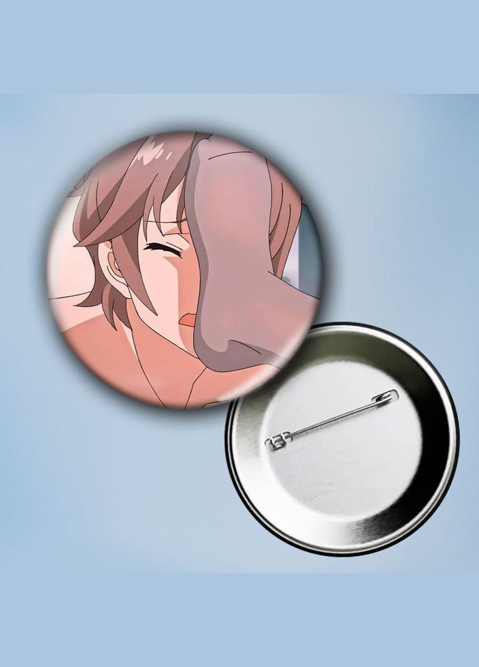 Значок на булавке Аніме Цей дурний свин не розуміє мрію дівчинки-зайчика #2 металевий 56 мм No Brand (304502967)