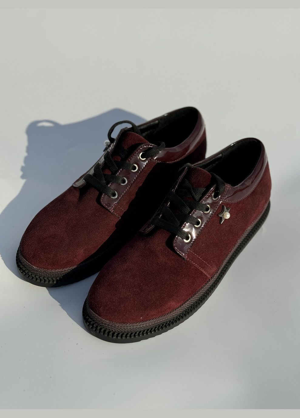 Wright Туфлі бордовий з натуральна замша, україна — (316606045)